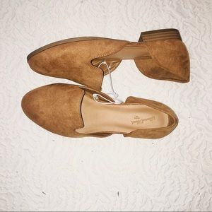 SALE MEAVA COGNAC  ROUND TOE FLATS